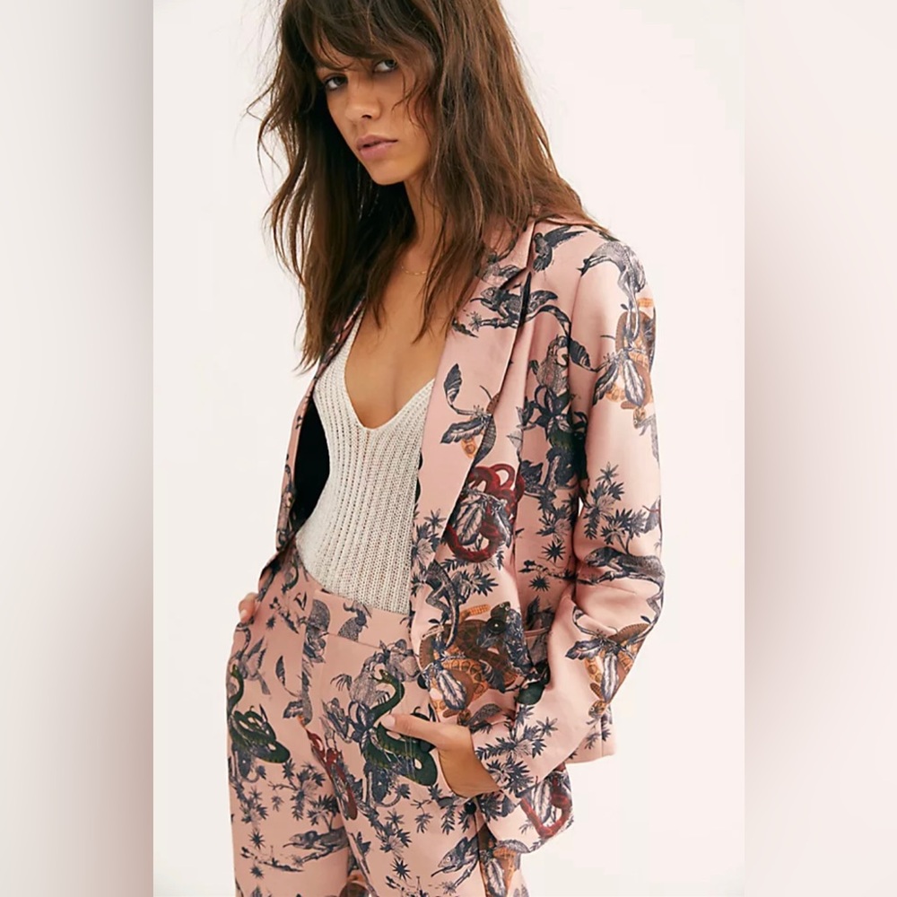 Scotch & Soda Double Breasted Print Blazer - S